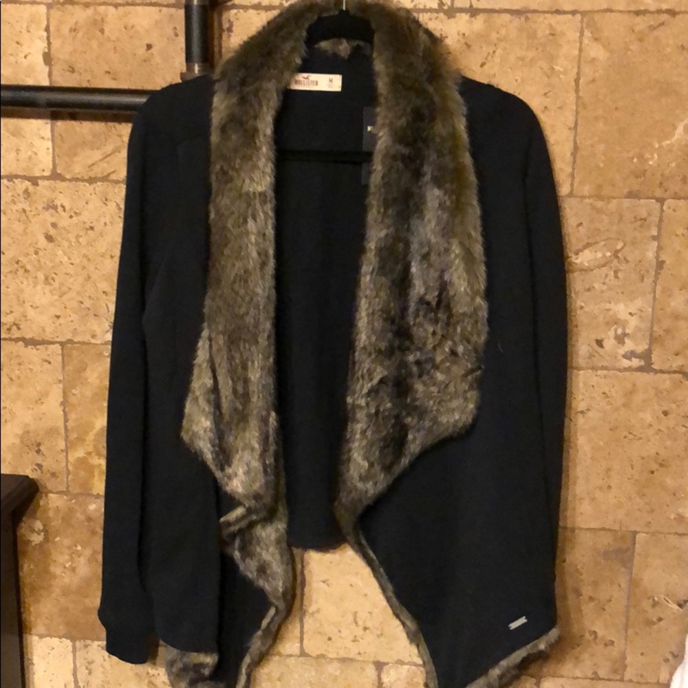 Hollister Black cardigan jacket NWT